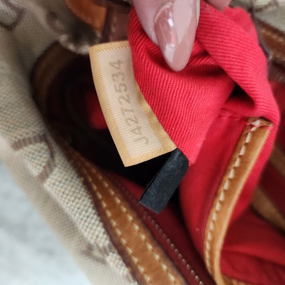 Dooney & Bourke Womens Cloth Trimmed in Leather hobo Handbag - Picture 11 of 11